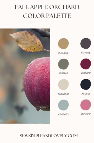 6 Apple Orchard Inspired Color Palettes for Fall Crafts