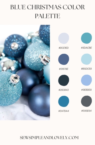 6 Stylish Blue Christmas Color Palettes for Holiday Inspiration