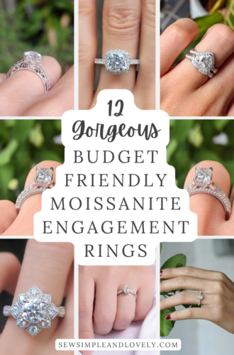 12 Gorgeous Budget Friendly Moissanite Engagement Rings